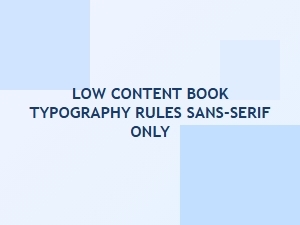 Modern Sans-Serif Options for Your Low Content Books
